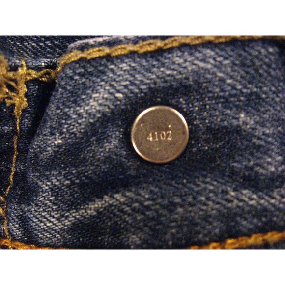 LEVIS 511 CUTOFF JEANS SHORTS Mens W 39 MEASURED Blue Denim Bermuda Hiking 2 - Picture 6 of 10